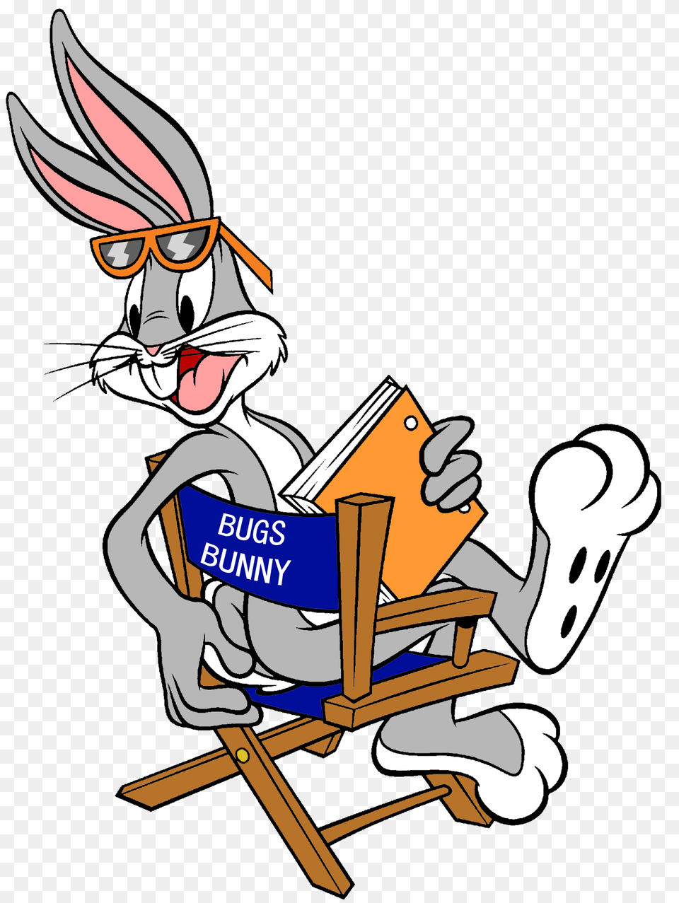Bugs Bunny Cant Get Enough Of Looney Tunes, Person, Reading, Cartoon, Book Free Png