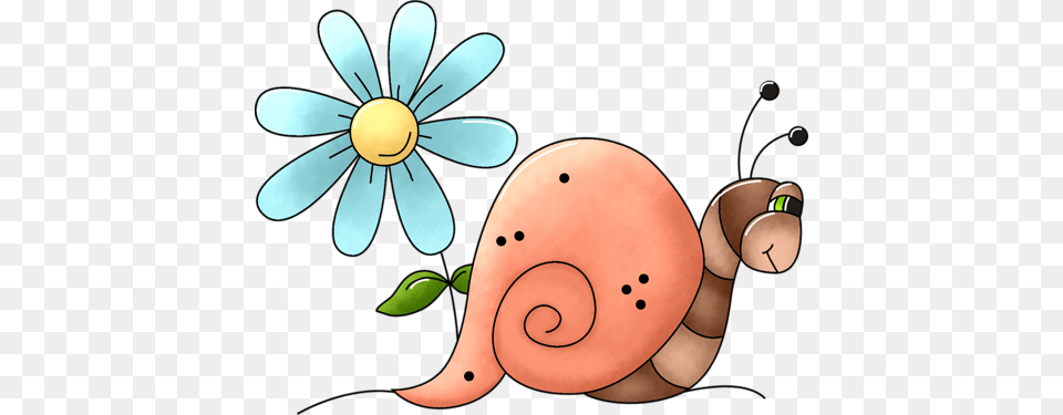 Bugs Caracol Animado Con Una Flor, Appliance, Ceiling Fan, Device, Electrical Device Png