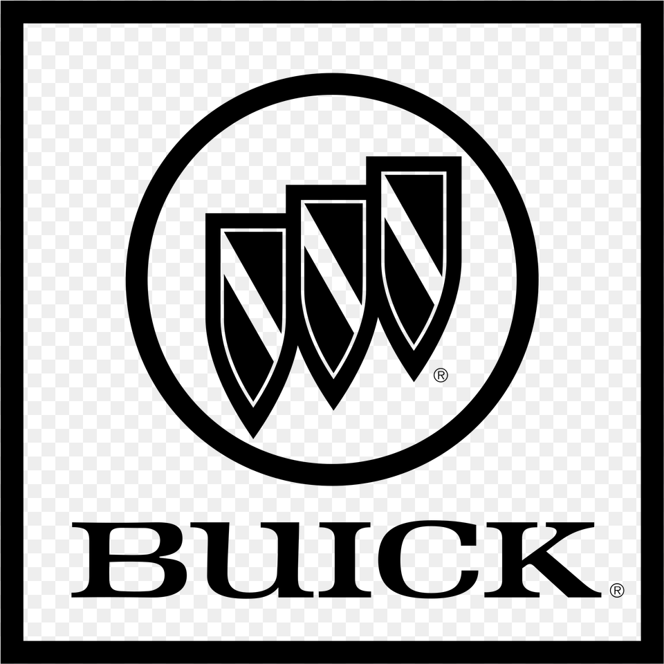 Buick Logo Black And White, Gray Png Image