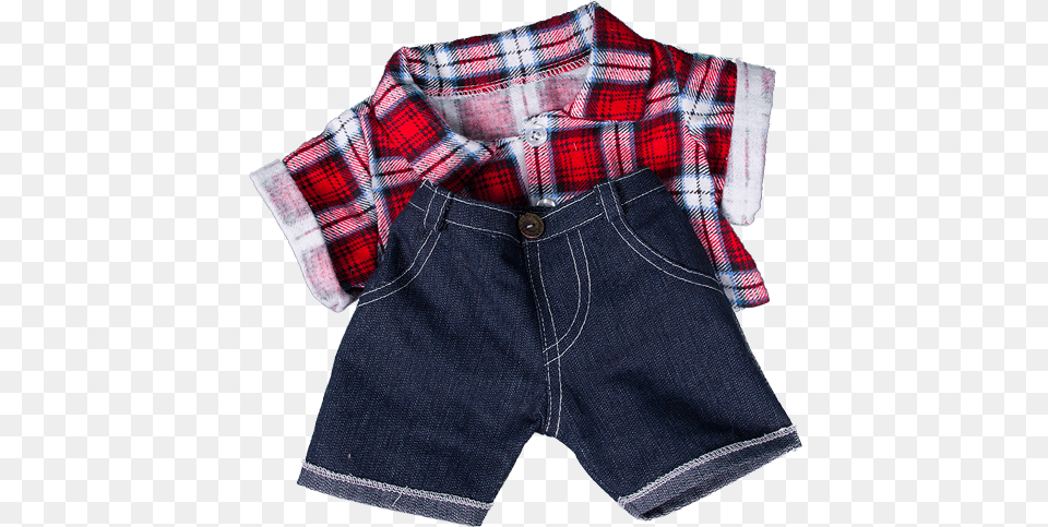 Build A Bear Checked Shirt, Clothing, Pants, Shorts, Jeans Free Transparent Png