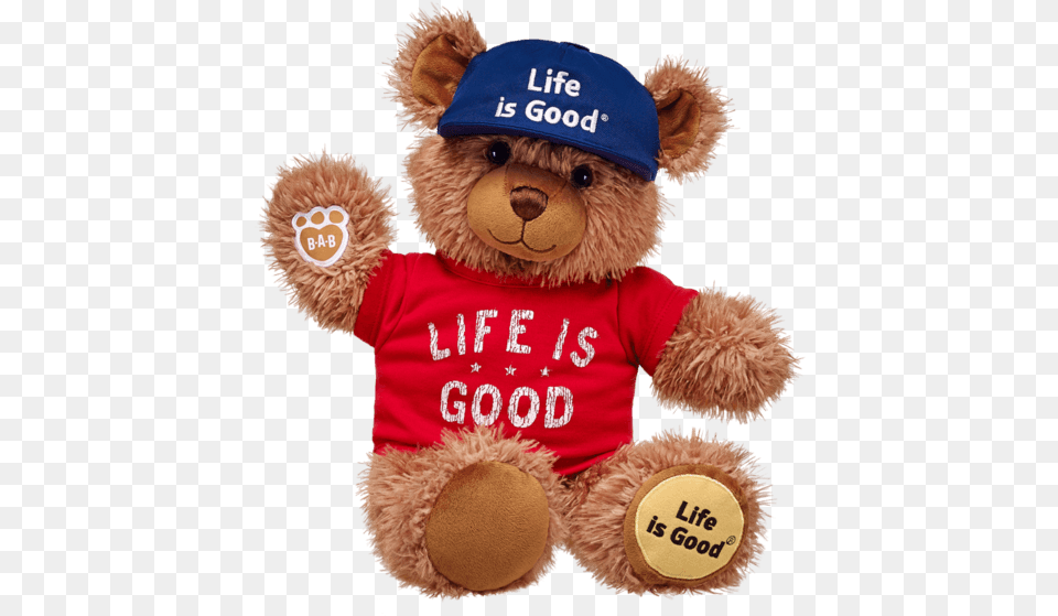 Build A Bear Classic Life Is Good Teddy Life Is Good Build A Bear, Teddy Bear, Toy Png