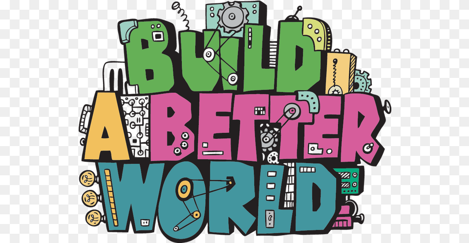 Build A Better World Logo, Art, Machine, Wheel, Bulldozer Png Image