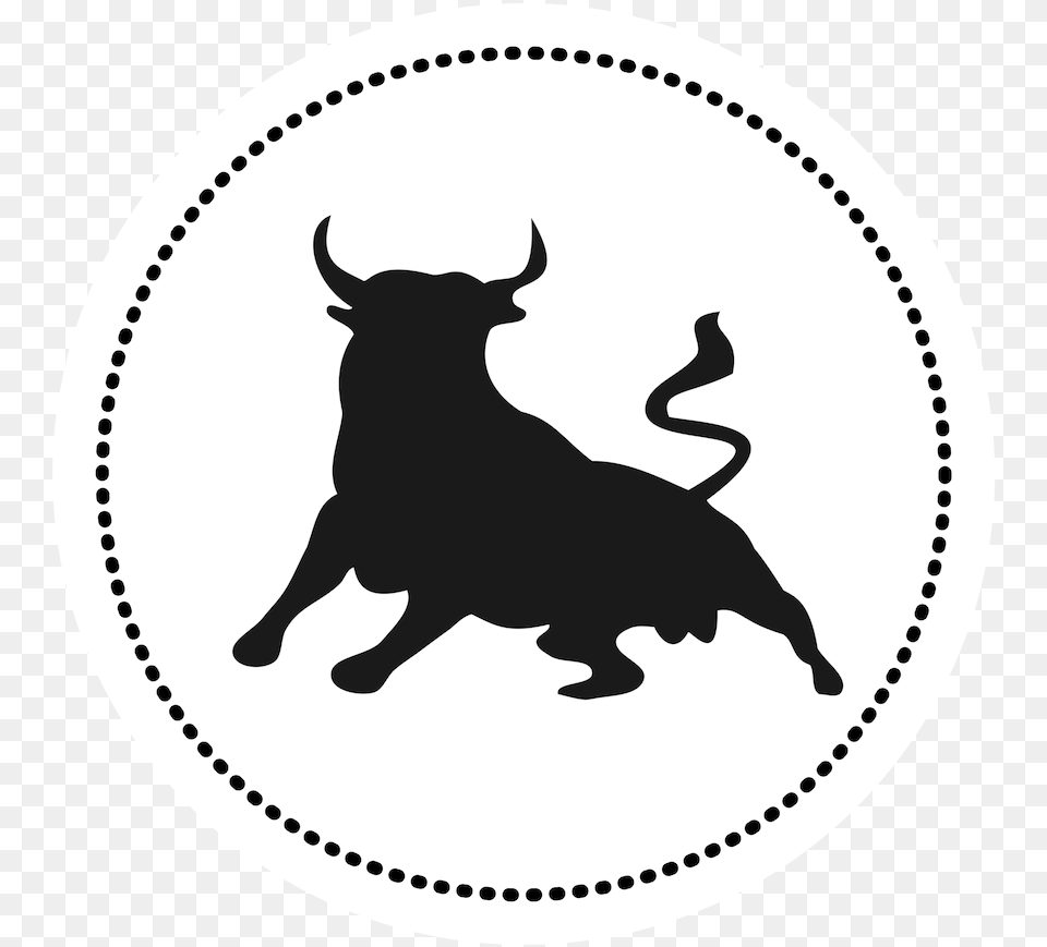 Build A Real And Engaging Instagram Community U2013 Stay Bullish Green Bull, Silhouette, Stencil, Animal, Mammal Png Image
