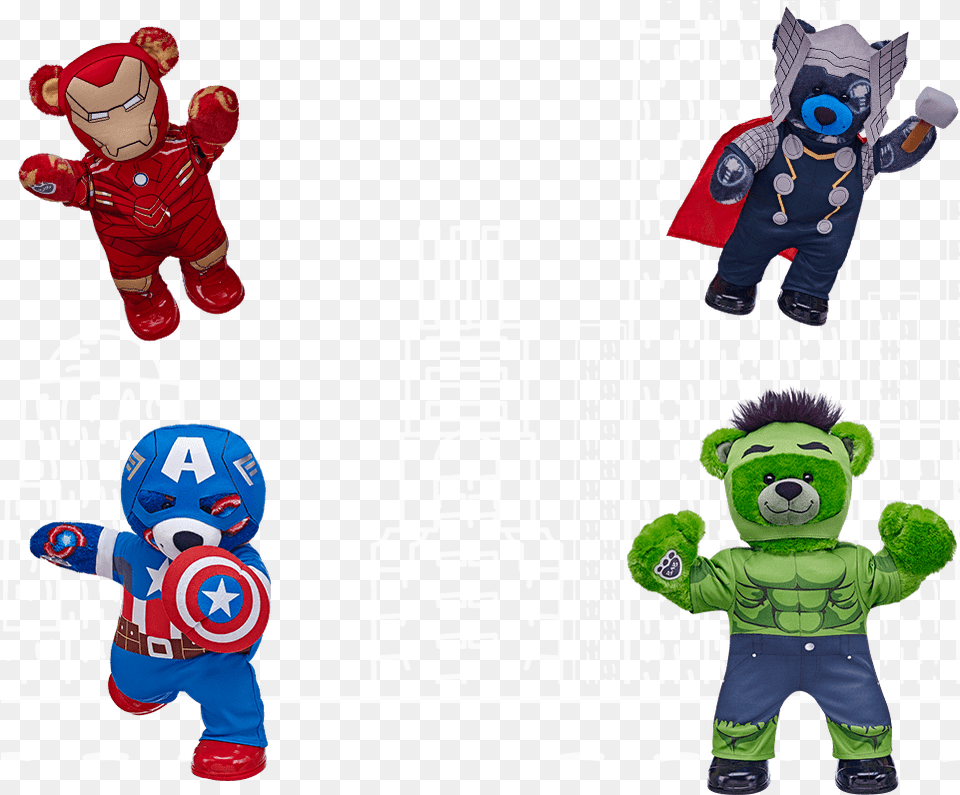 Build A Super Hero Bear Cartoon, Baby, Person, Toy, Teddy Bear Png Image