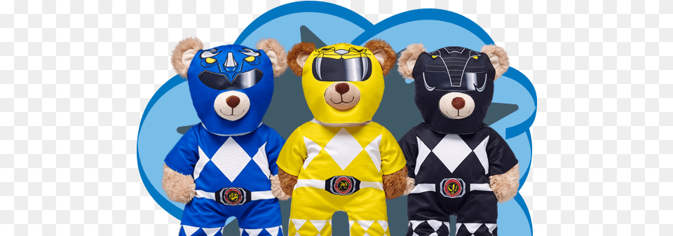 Build Abear Workshop Power Rangers Line Announced U2013 The Build A Bear Power Ranger, Mascot, Teddy Bear, Toy Free Transparent Png