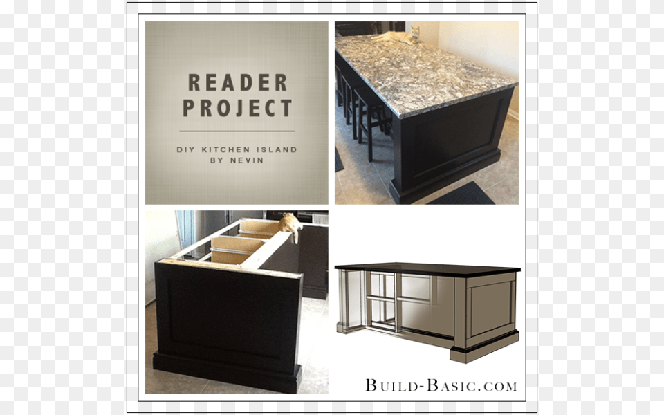 Build Basic Diy Kitchen Island By Nevin Reader Project Drawer, Furniture, Table, Cabinet, Sideboard Free Transparent Png