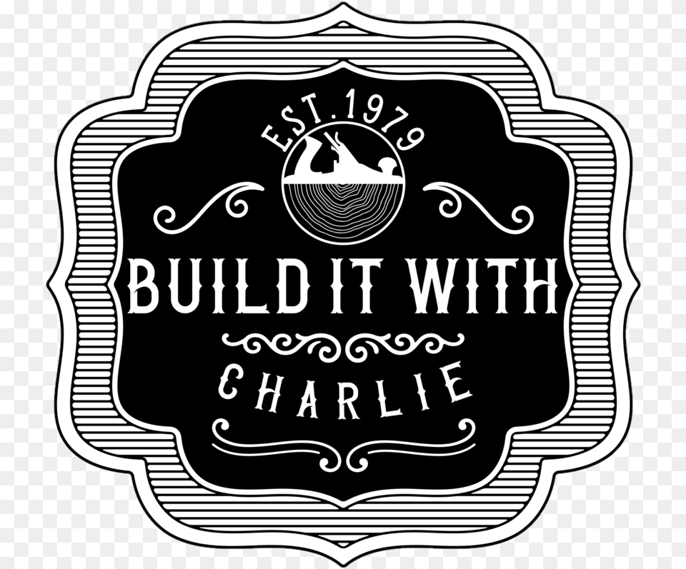Build It With Charlie Construction And Handyman Services Logo Black White, Architecture, Building, Factory, Symbol Free Png