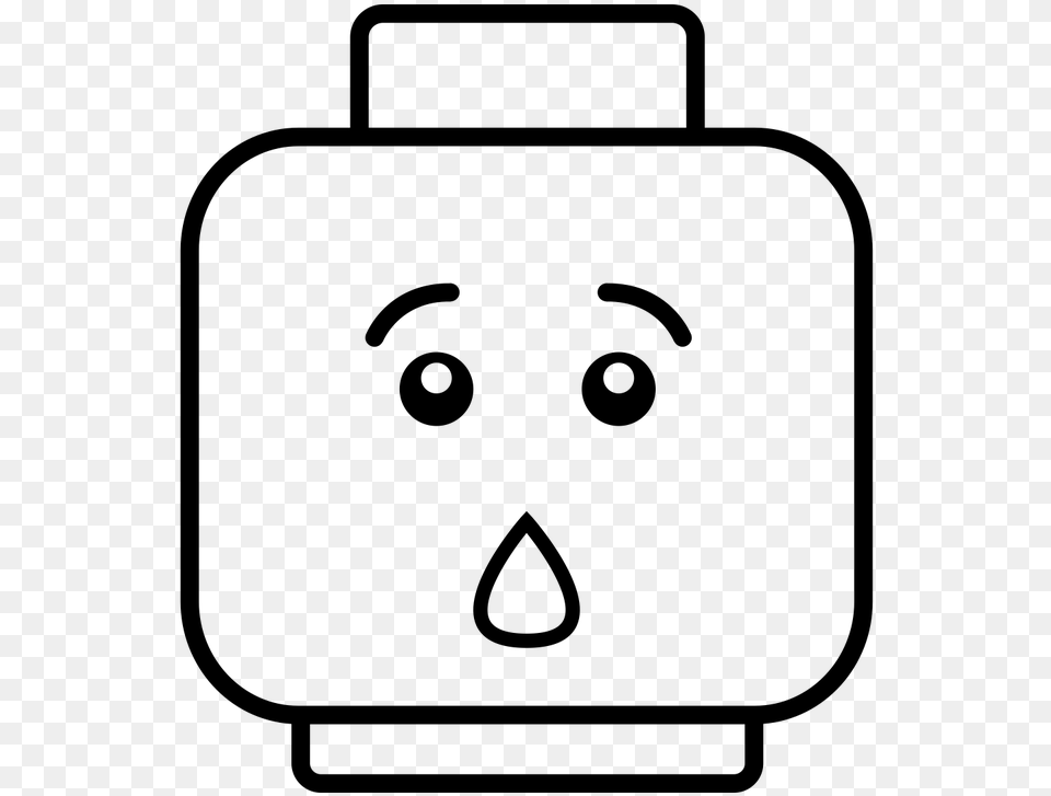 Build It With Legos And Program It With Mindstorms Lego Head Black And White, Gray Free Png Download