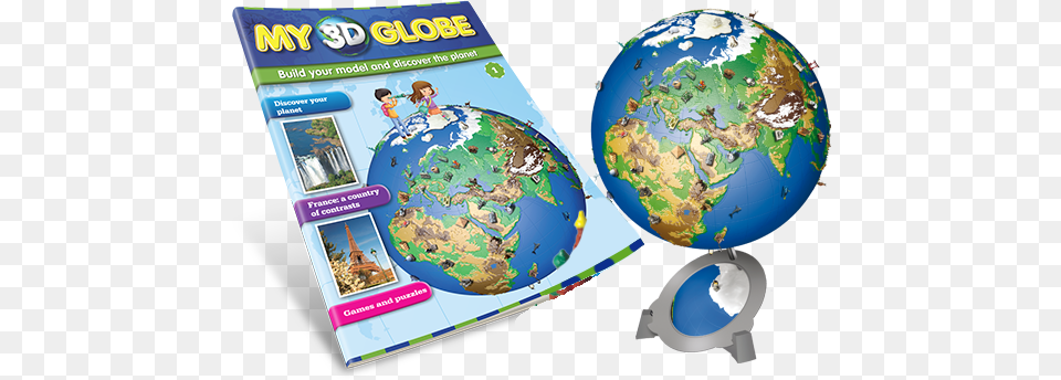 Build My 3d Globe Hachette Globe 3d, Sphere, Astronomy, Outer Space, Planet Free Png Download