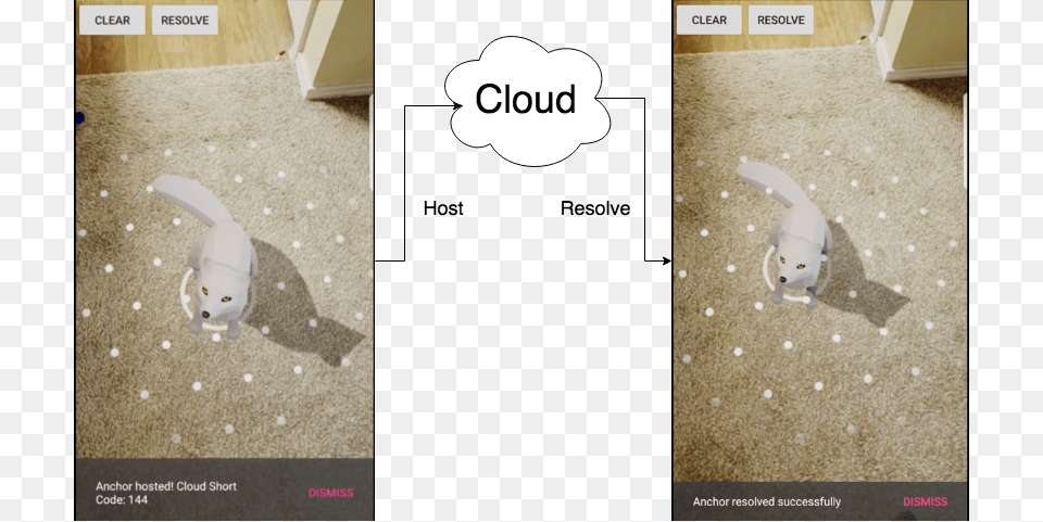 Build Shared Augmented Reality Experience For Android Arcore Cloud Anchor, Floor, Flooring, Animal, Mammal Free Transparent Png