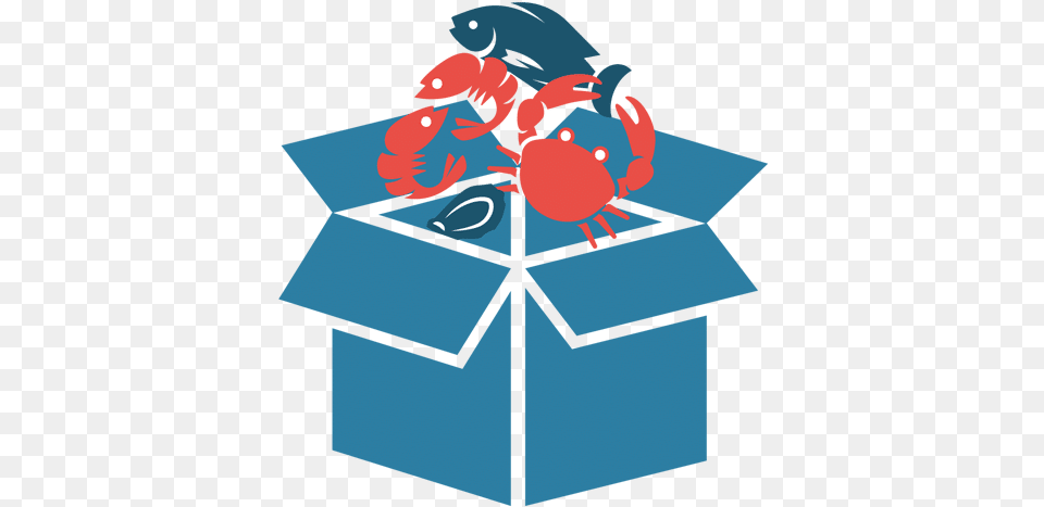 Build Your Box Create Your Perfect Seafood Combo By Inventory Management Icon Blue, Food, Animal, Sea Life Png Image