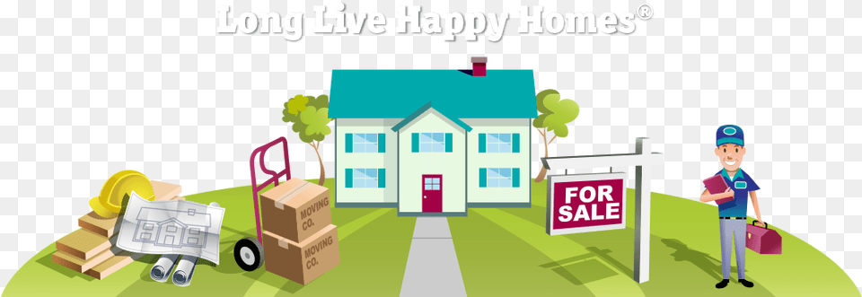 Build Your Dream Home Graphics, Neighborhood, Person, Box, Grass Free Transparent Png