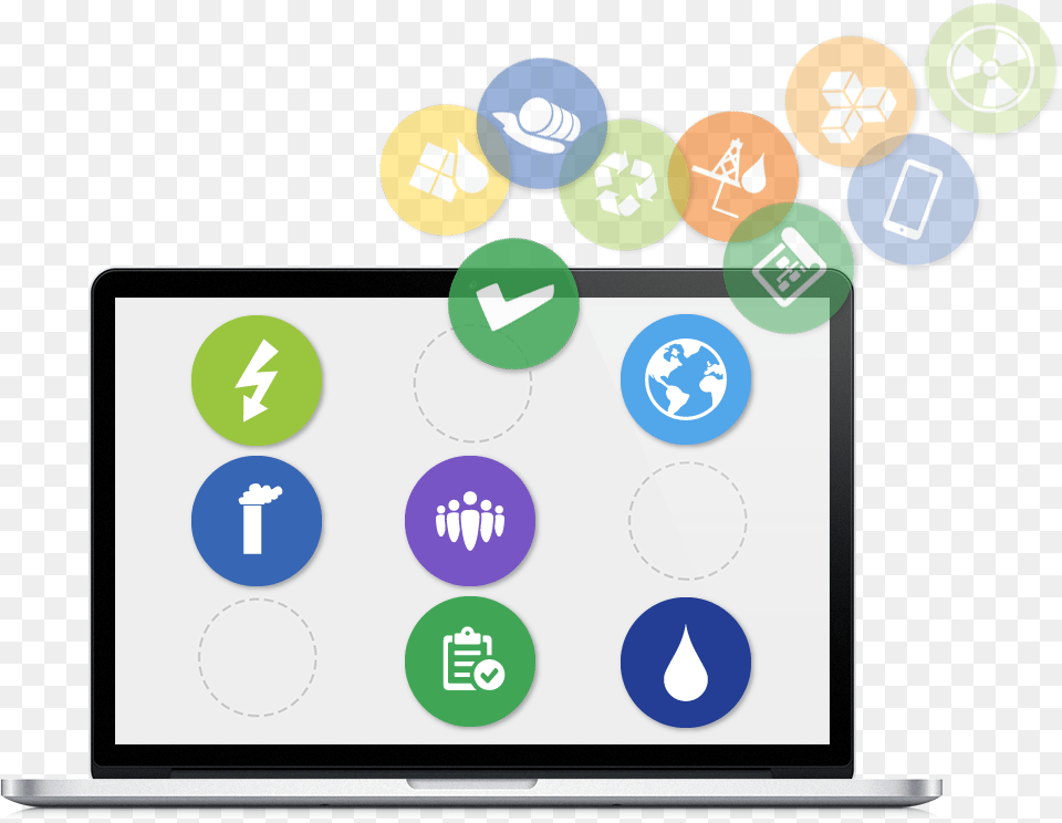 Build Your Own Ehs Apps With Locus Platform Circle, Electronics, Screen, Computer, Pc Free Png