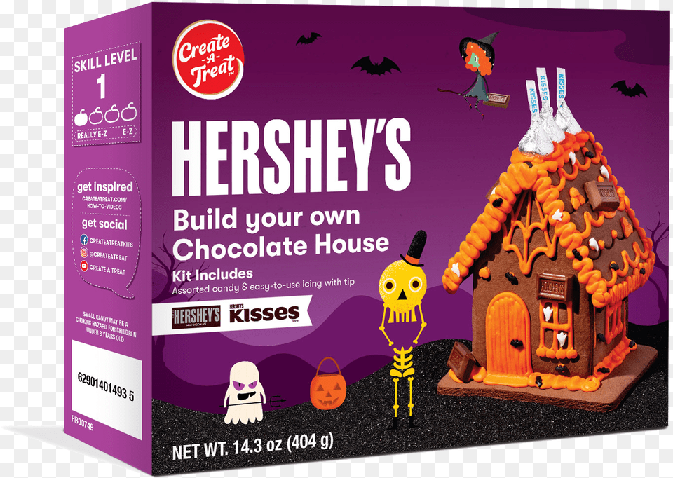Build Your Own Hersheyu0027s Halloween Small House Kit Create, Advertisement, Food, Sweets, Poster Free Transparent Png