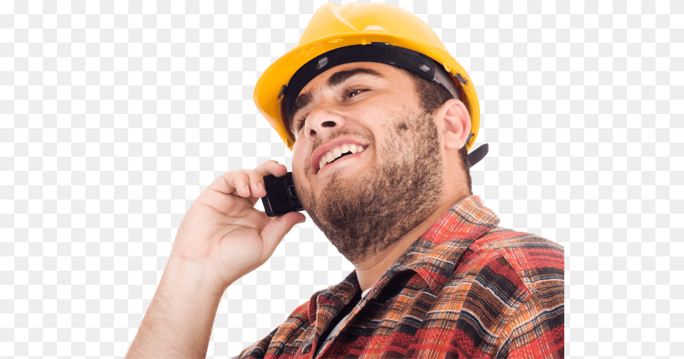 Builder Image Worker Call, Person, Helmet, Hardhat, Clothing Png