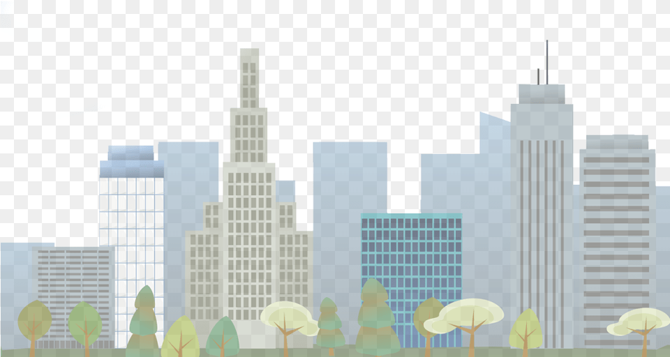 Building 2d Background Cities Clipart, Architecture, Skyscraper, Office Building, Metropolis Free Png Download