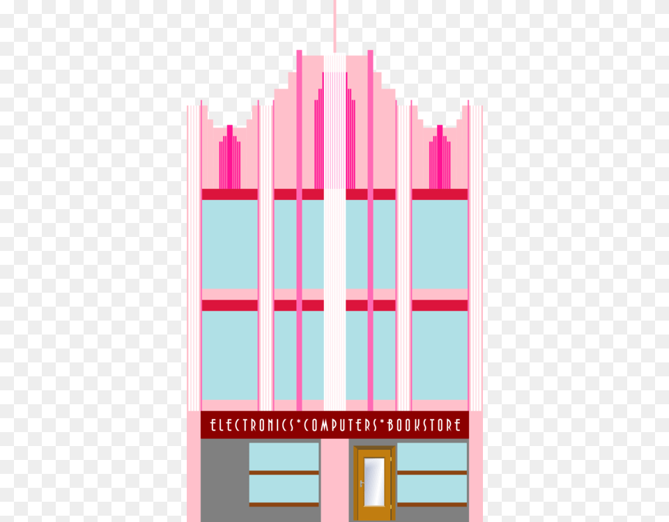 Building Art Deco Storey, Gate Png Image