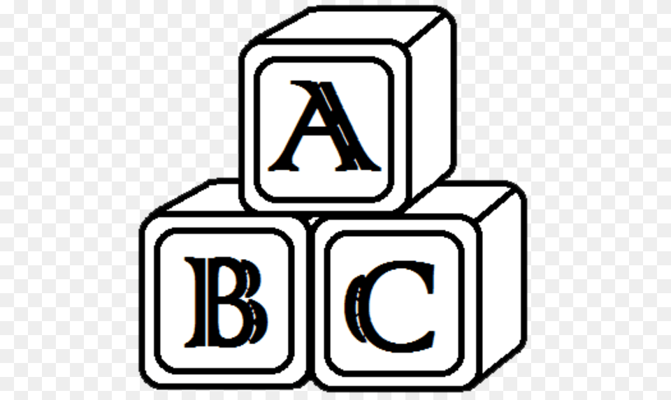 Building Blocks Clipart Black And White Clip Art Images, Number, Symbol, Text, Dice Free Png Download