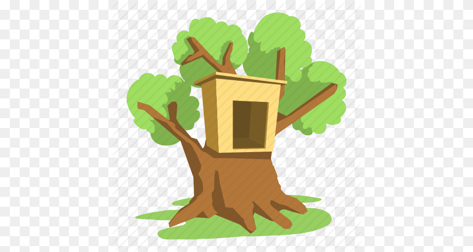 Building Cartoon Front Home Logo Roof Tree House Icon, Plant, Person, Vegetation Free Transparent Png
