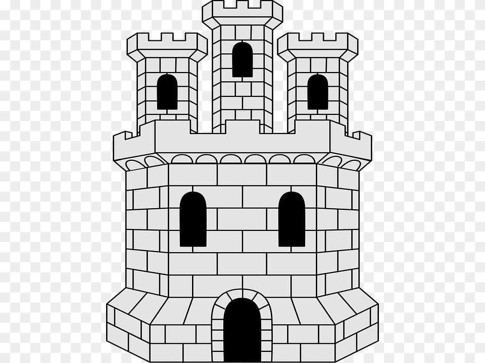 Building Castle Fort Fortification Heraldry Heraldry Castle, Arch, Architecture, Fortress, Bell Tower Png Image