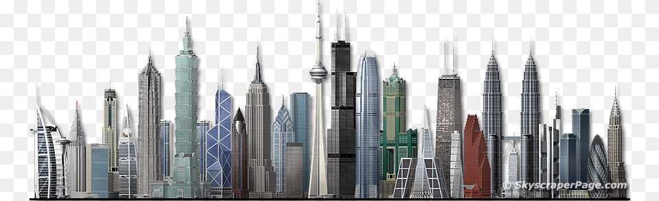 Building Clipart Background Skyscrapers, Architecture, Skyscraper, Metropolis, High Rise Png Image
