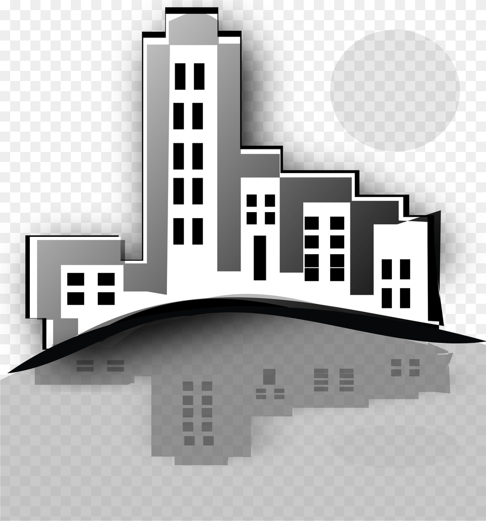 Building Clipart Commercial Real Estate Clipart, Urban, City, Art, Scoreboard Png Image