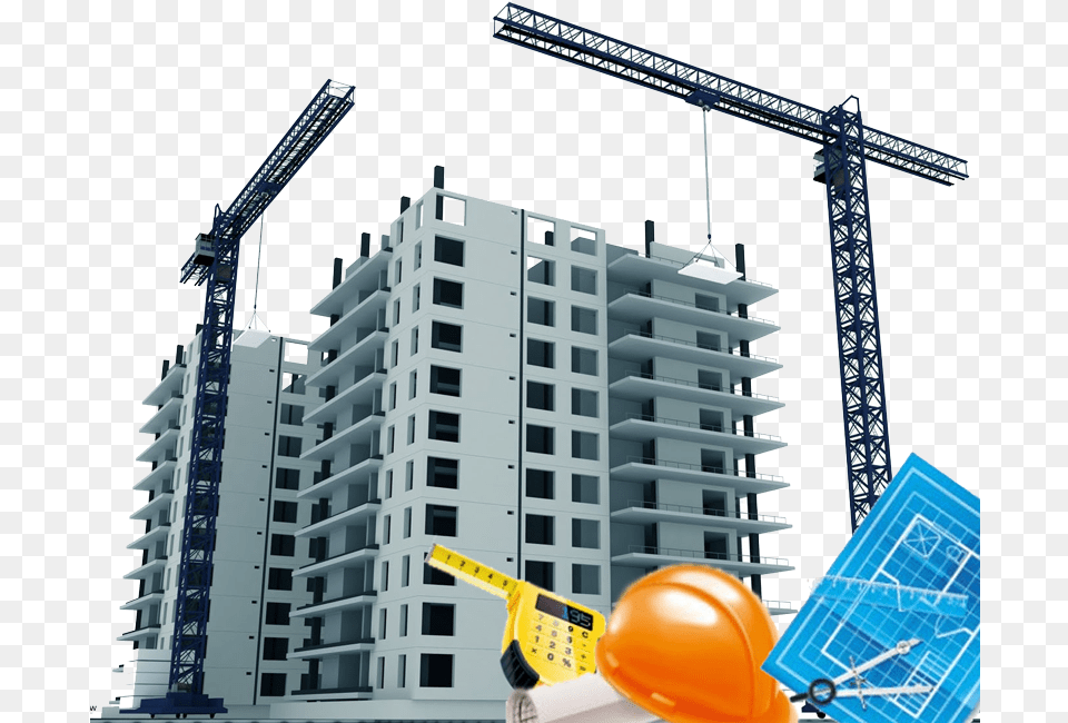 Building Construction, Architecture, Housing, Construction Crane, Condo Free Png Download