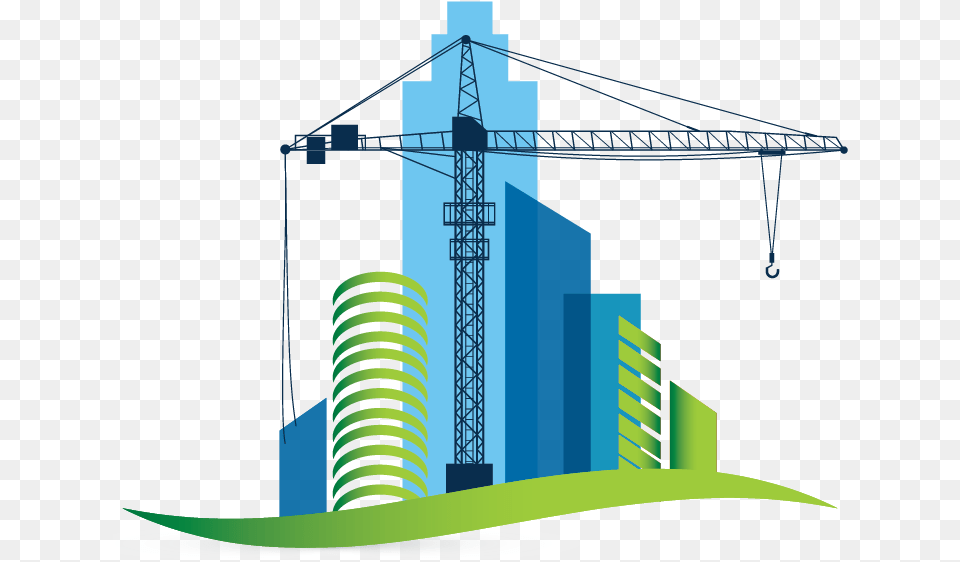 Building Construction Clipart, City, Construction Crane, Urban Png