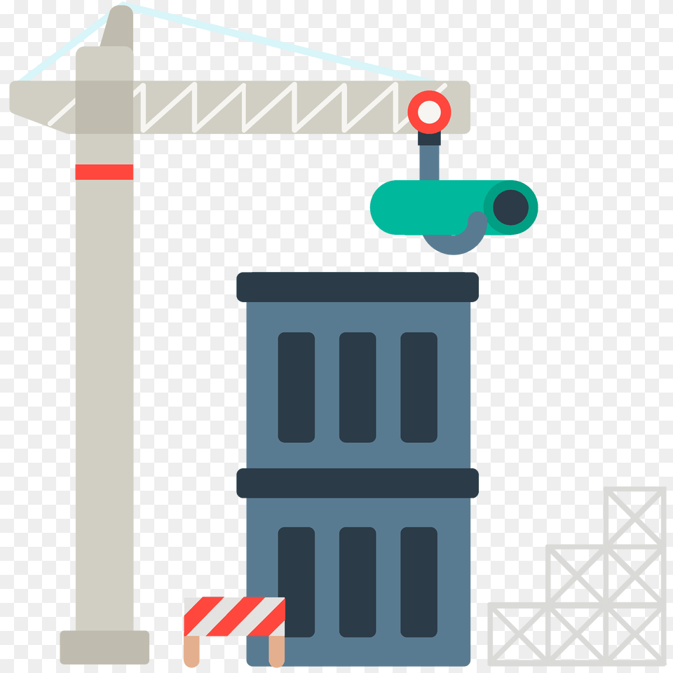 Building Construction Emoji Clipart, Light, Construction Crane, Traffic Light Free Transparent Png
