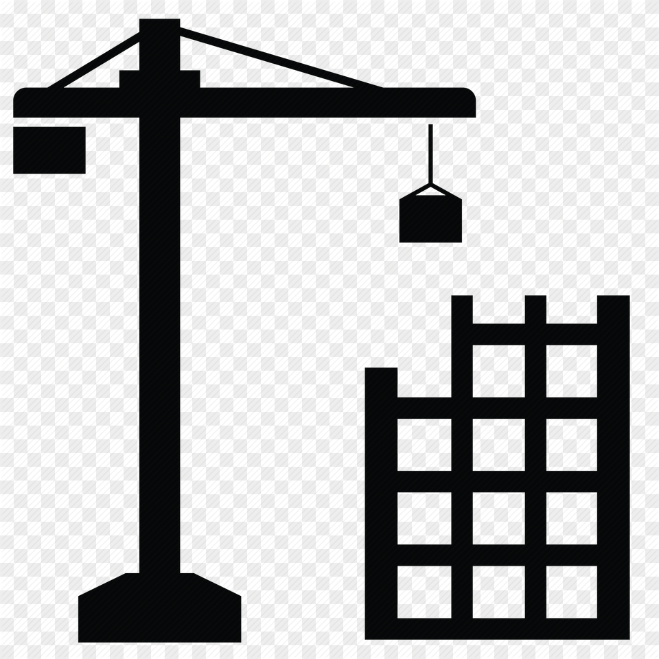 Building Construction Estate Home House Real Estate Tower, Construction Crane, Utility Pole, Architecture Png