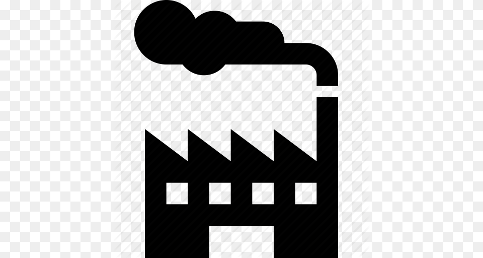 Building Construction Factory Industry Plant Smog Smoke Icon, Architecture Free Transparent Png