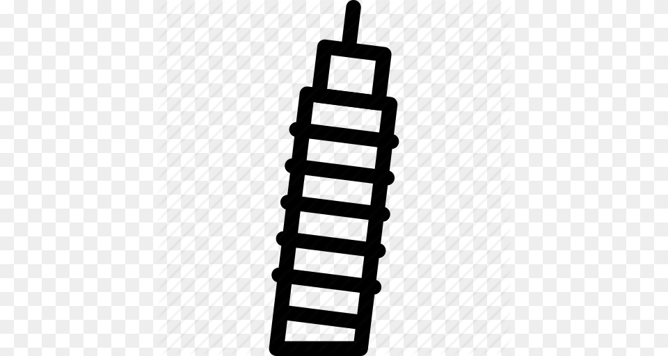 Building Creative Grid Leaning Leaning Tower Line Pisa, Coil, Spiral, City, Weapon Free Png