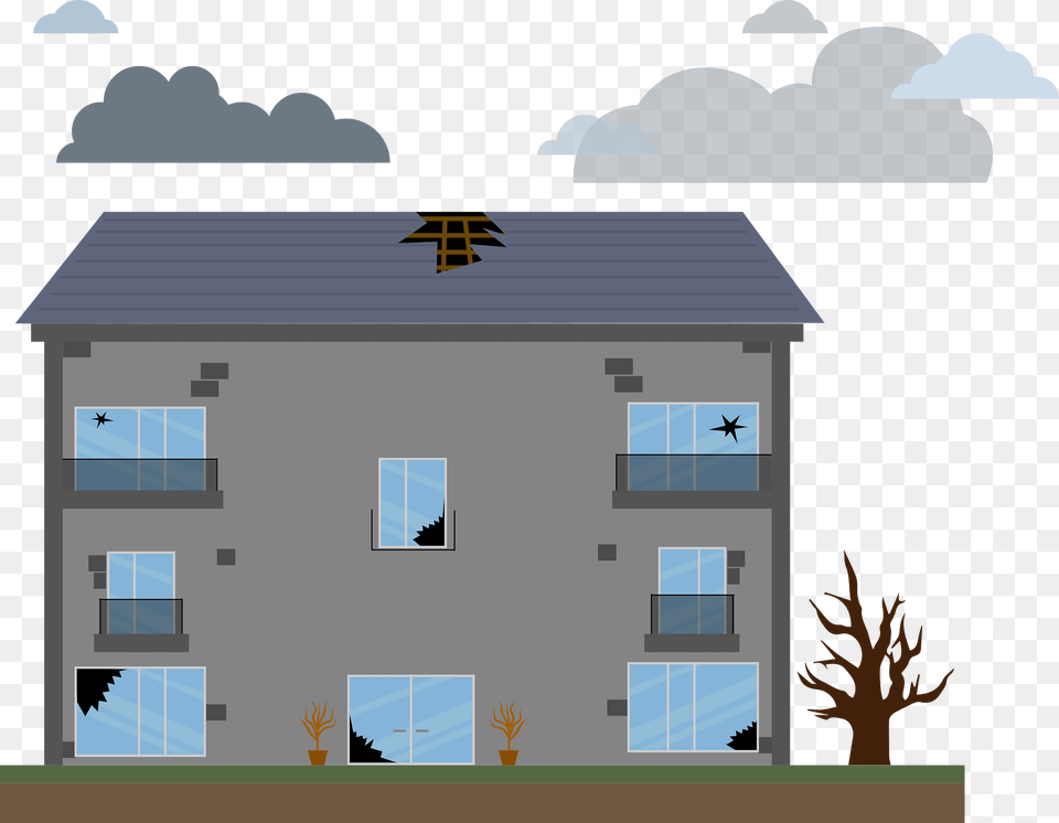 Building Destroyed Clipart, Neighborhood, Architecture, Outdoors, Shelter Free Png Download