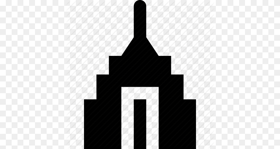 Building Empire State Icon, Architecture, Spire, Tower, Silhouette Png Image