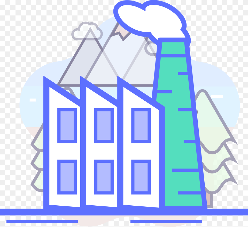 Building Farm Green Icon And Vector Image, Architecture, Factory, Outdoors, Bag Free Transparent Png