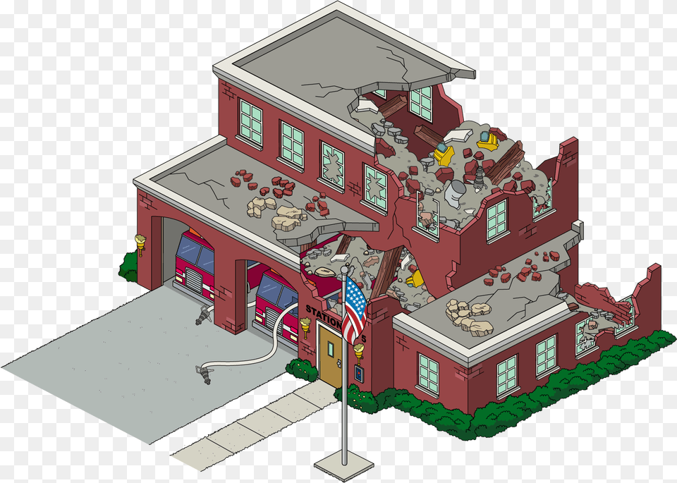 Building Firehouse Destroyed Building, Neighborhood, Cad Diagram, Diagram Free Transparent Png