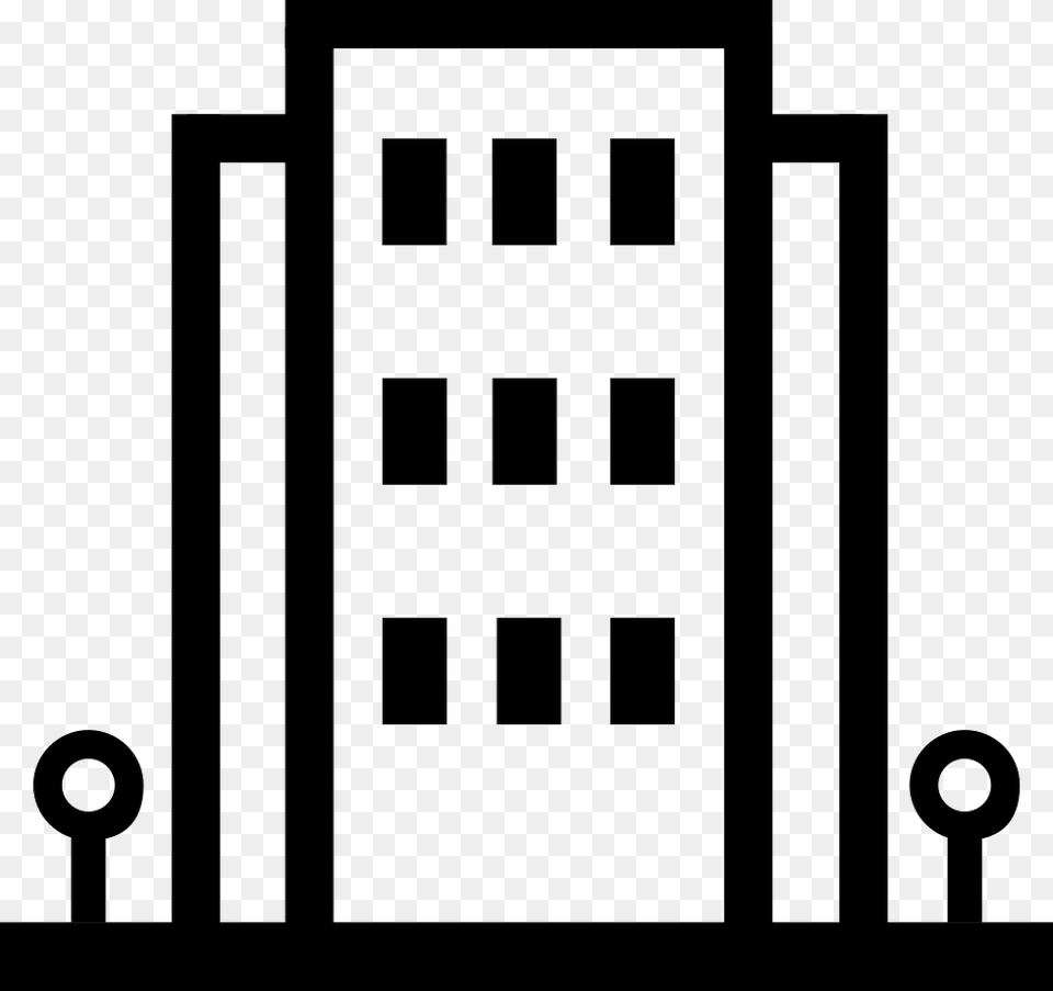 Building Icon Icon Download, Stencil Free Transparent Png