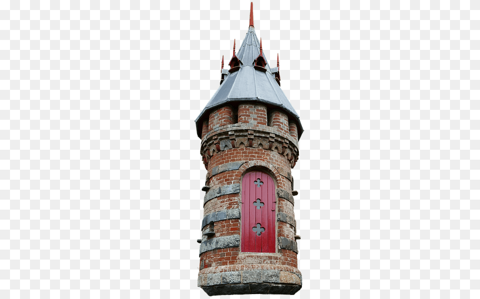 Building Isolated Pigeon House Tower Door Ledge Building, Architecture, Brick, Spire, Bell Tower Free Png Download