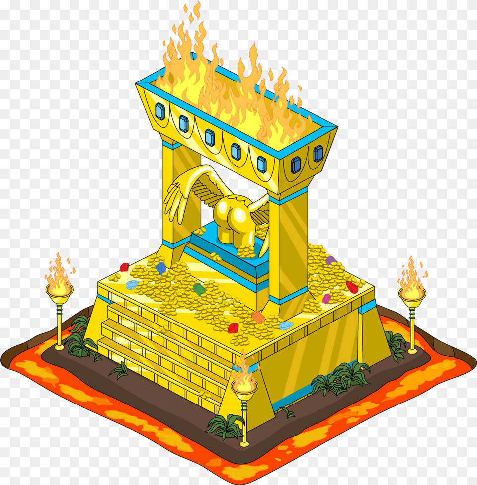 Building Large Magma Shrine Thirdstage, Birthday Cake, Cake, Cream, Dessert Free Transparent Png