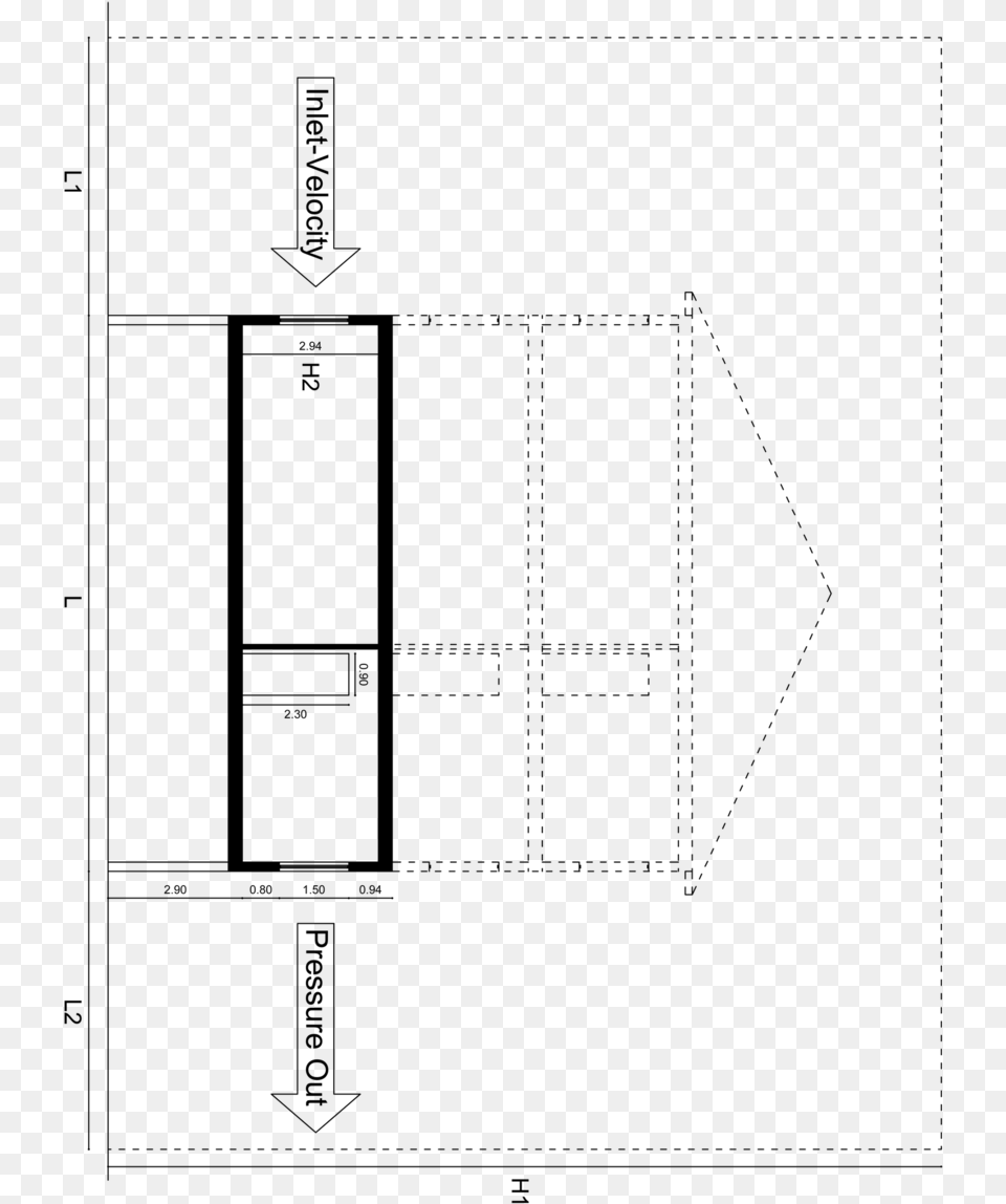 Building Longitudinal Section, Gray Png Image