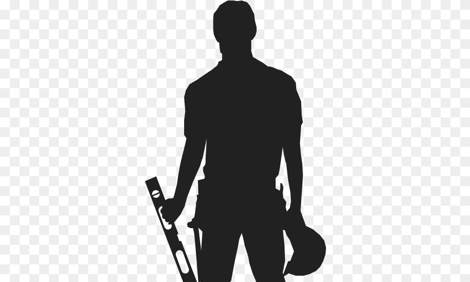 Building Man With Tools Silhouette, Adult, Male, Person Png