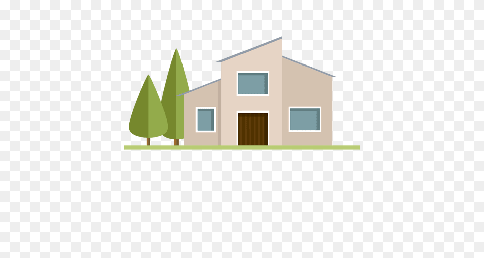 Building Modern City House, Neighborhood, Plant, Grass, Garage Png Image