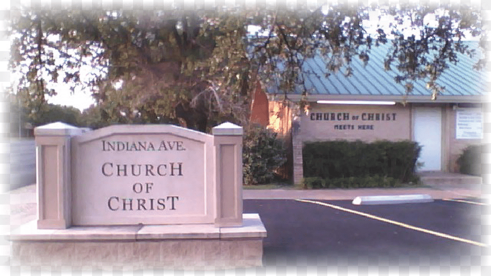 Building Of The Church Of Christ At 6111 Indiana Ave Church Of Christ Building, Tomb, Gravestone Free Png Download