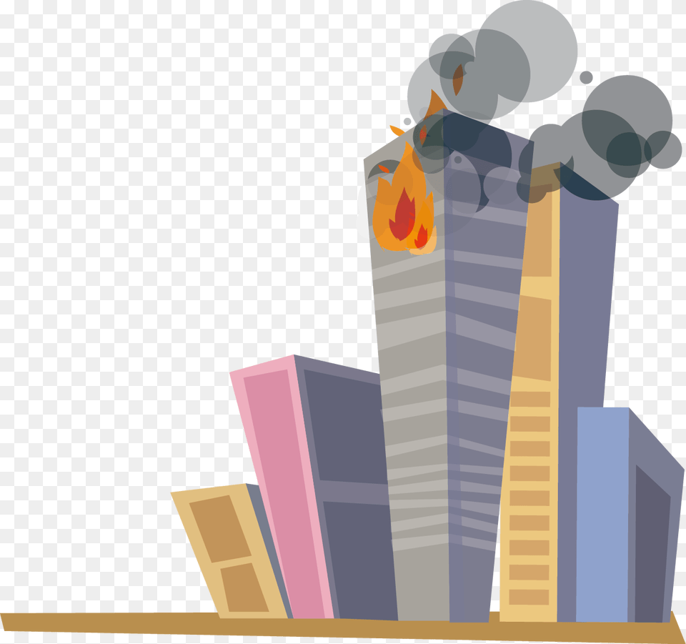 Building On Fire Animation, City Free Transparent Png