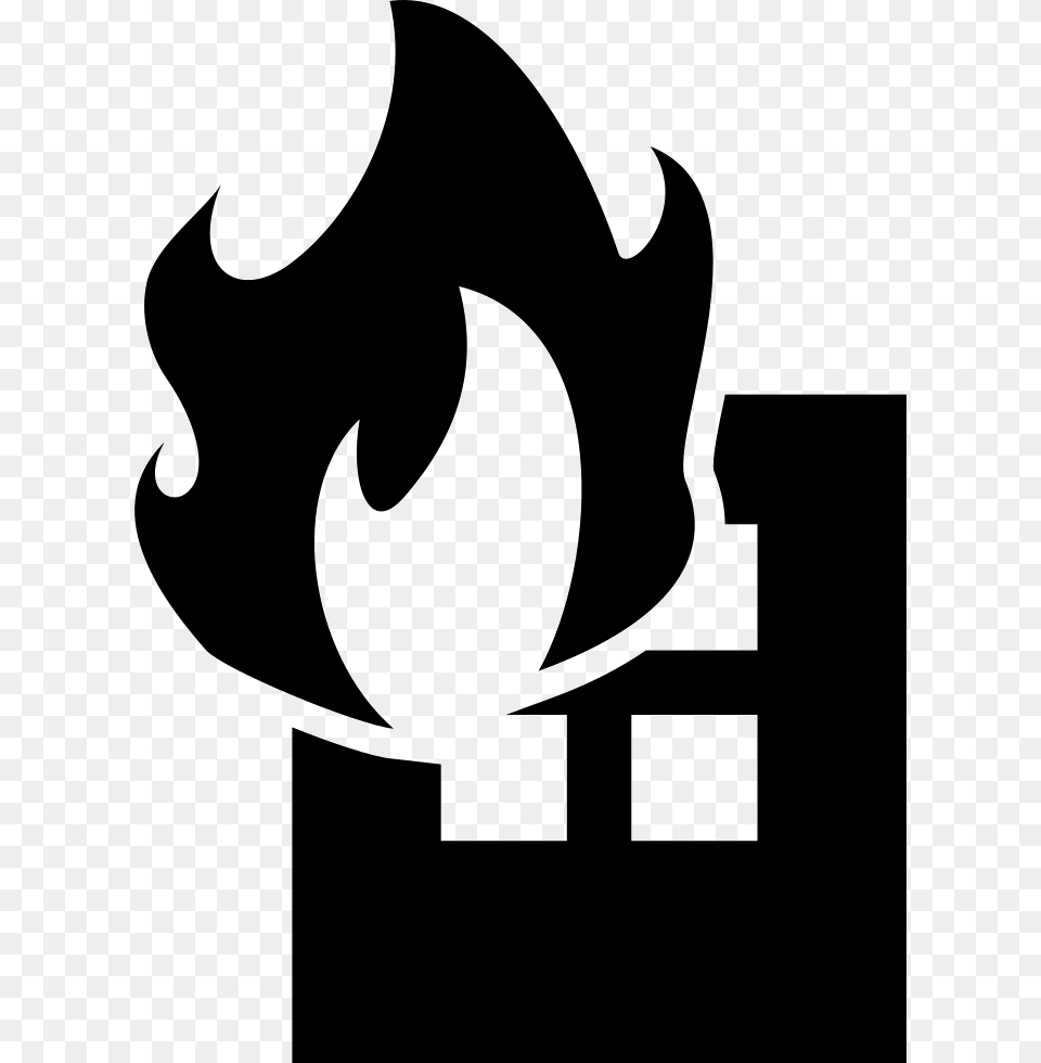 Building On Fire Comments Building On Fire, Stencil, Logo, Symbol, Animal Png Image