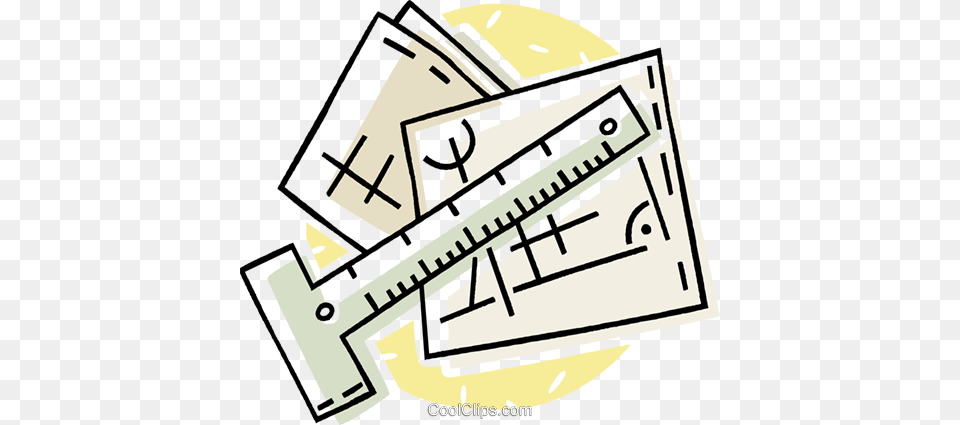Building Plans With A Square Royalty Free Vector Clip Art, Chart, Plot Png