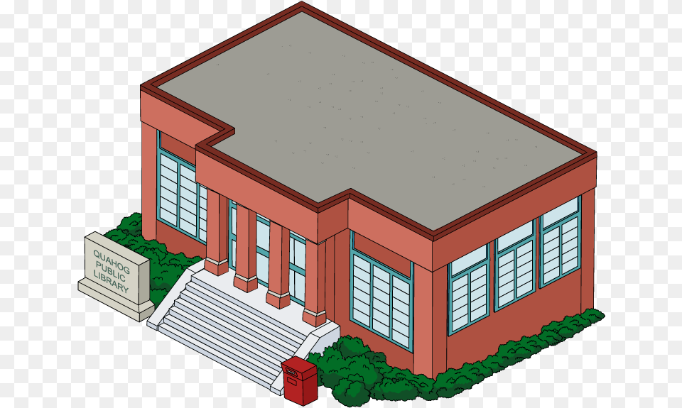 Building Quahog Public Library Family Guy, Architecture, Office Building, Cad Diagram, Diagram Png