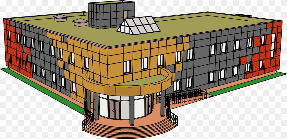 Building School Hotel Clipart House, Cad Diagram, Diagram, Architecture, Office Building Free Png