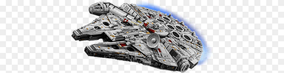 Building The Lepin Star Plan Ucs Millennium Falcon Battleship, Aircraft, Spaceship, Transportation, Vehicle Free Transparent Png