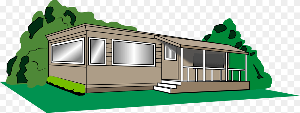 Buildingelevationhouse Clip Art Mobile Home, Architecture, Building, House, Housing Free Transparent Png